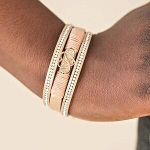 Paparazzi Jewelry Accessories - Hustlin Heart - Orange Bracelet - Vintage